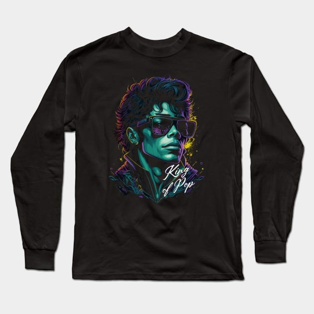 King of Pop Long Sleeve T-Shirt by By_Russso